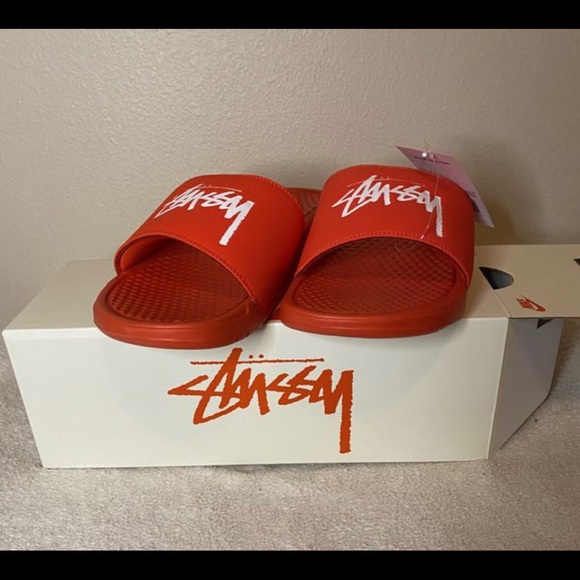 Deadstock Brand New Nike x Stussy Slides Size 10 - Picture 2 of 2